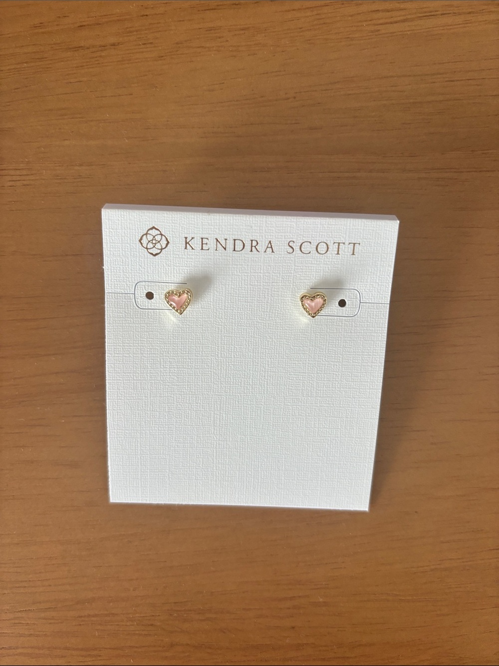 Brand new Kendra Scott pink heart earrings